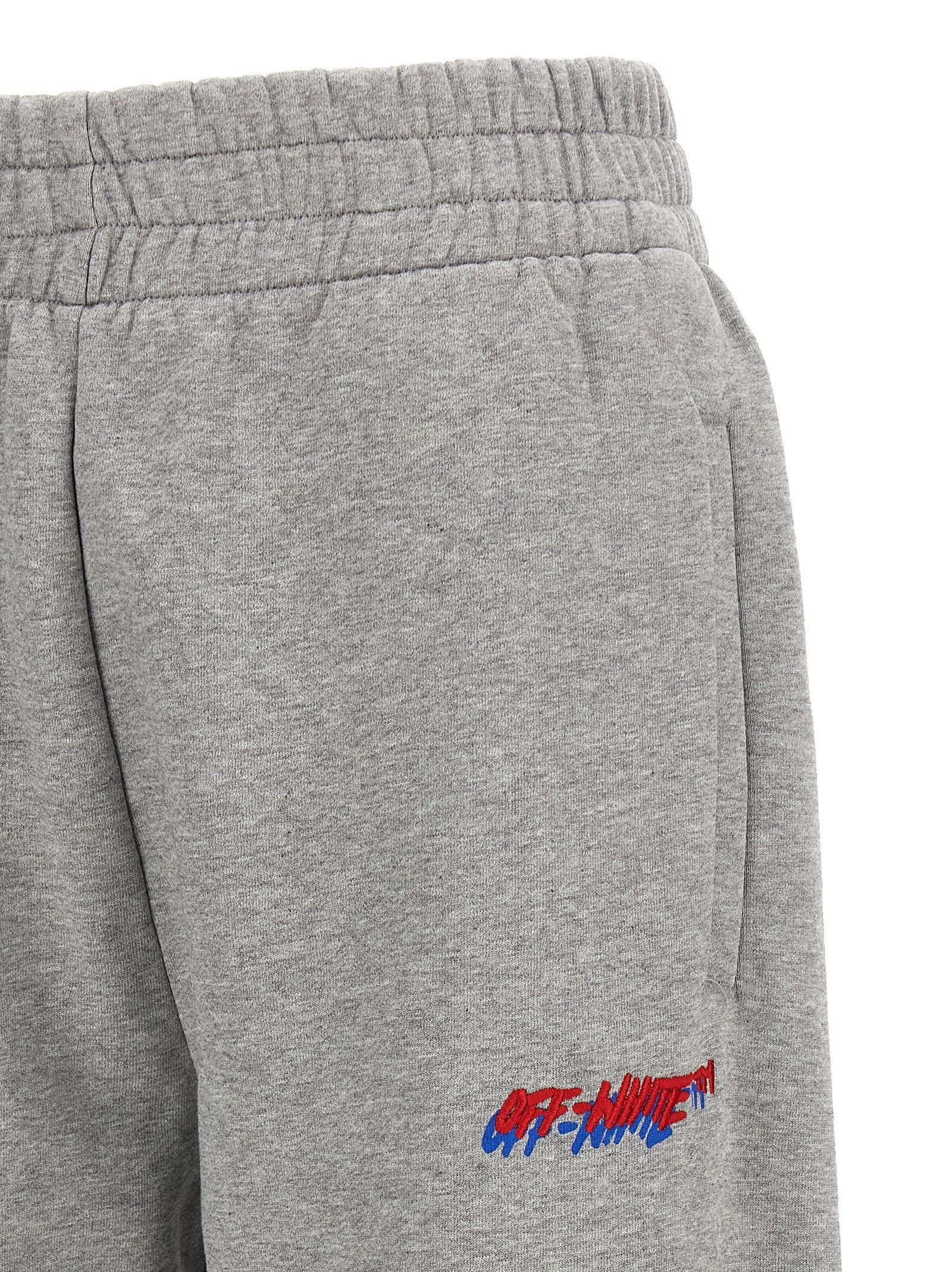 Off-White Embroidery Joggers Grey