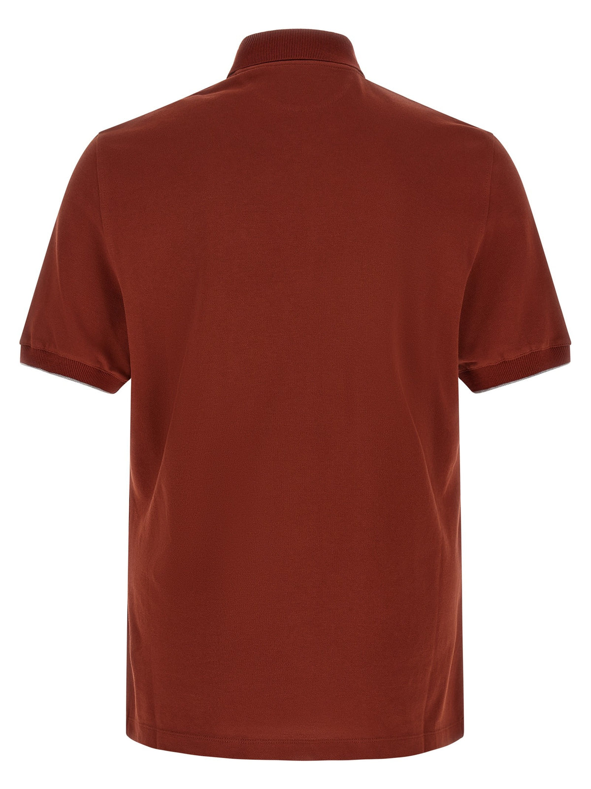 Brunello Cucinelli Embroidery Polo Shirt Red