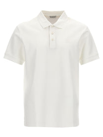 Burberry Embroidery Polo Shirt White