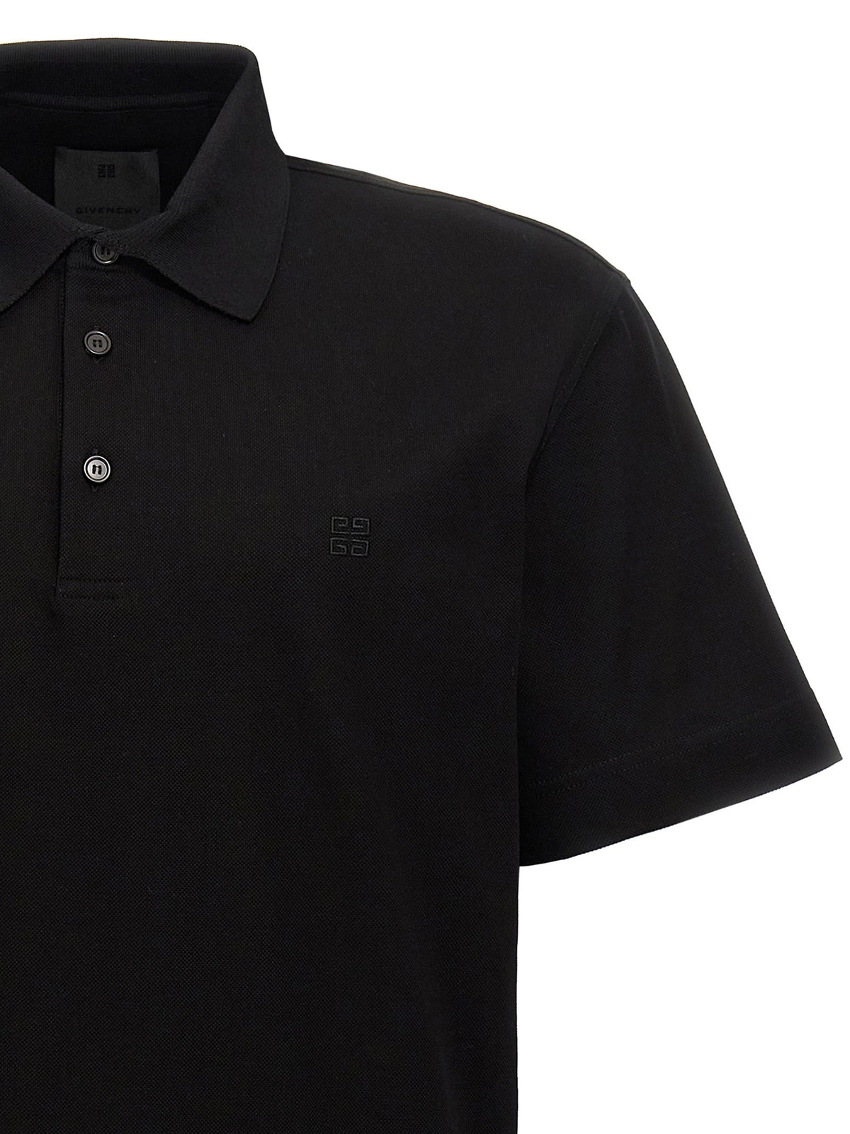 Givenchy Embroidery Polo Shirt Black