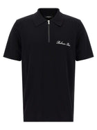 Balmain Embroidery Polo Shirt White