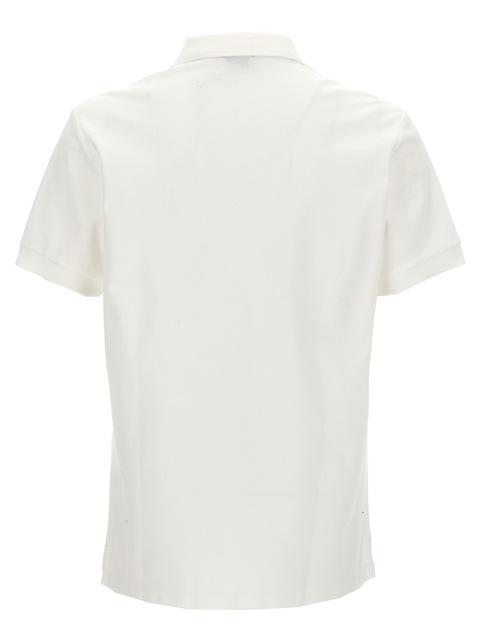 Burberry Embroidery Polo Shirt White