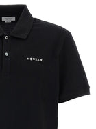 Alexander McQueen Embroidery Polo Shirt White, view 3