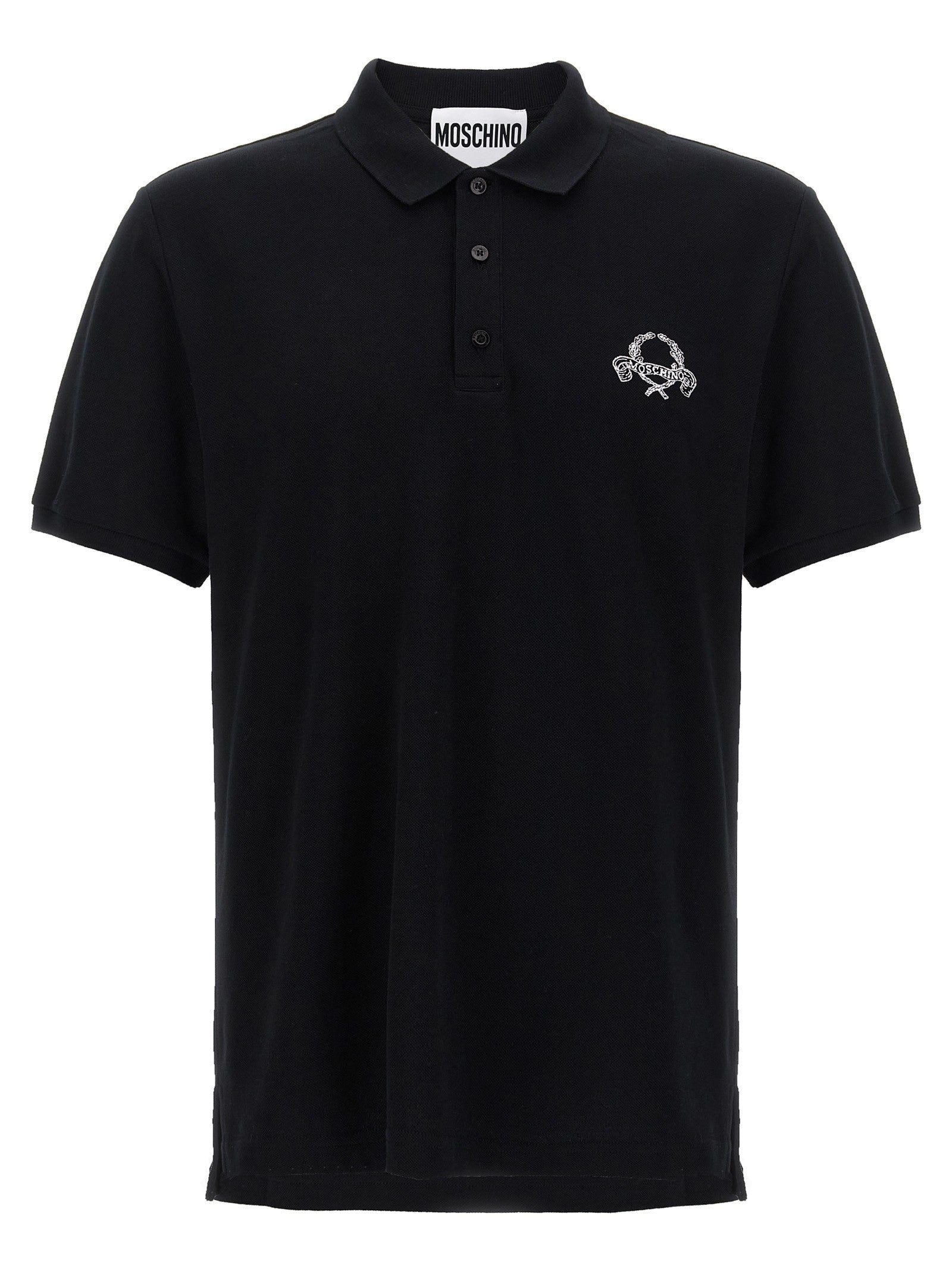 Moschino Embroidery Polo Shirt Black