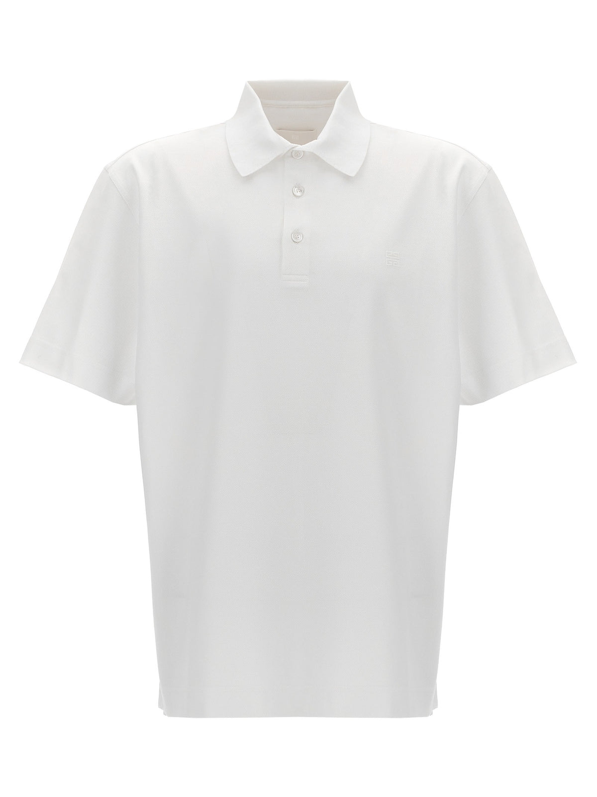 Givenchy Embroidery Polo Shirt White