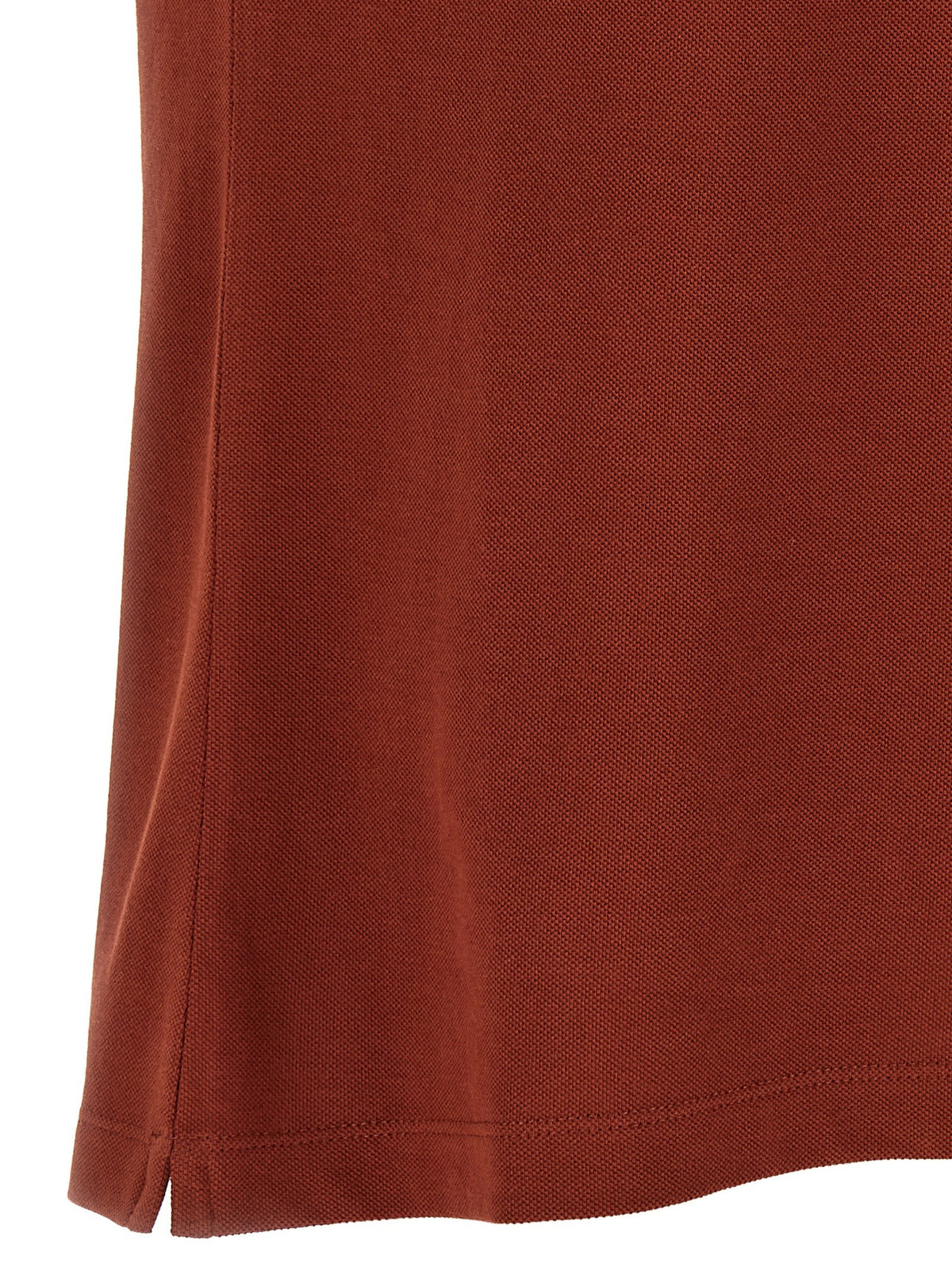 Brunello Cucinelli Embroidery Polo Shirt Red