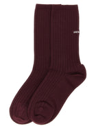 Balenciaga Embroidery Ribbed Tights Red, view 2