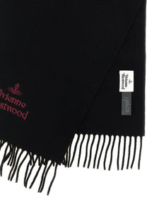 Vivienne Westwood Embroidery Scarf Black