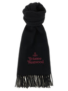 Vivienne Westwood Embroidery Scarf Black