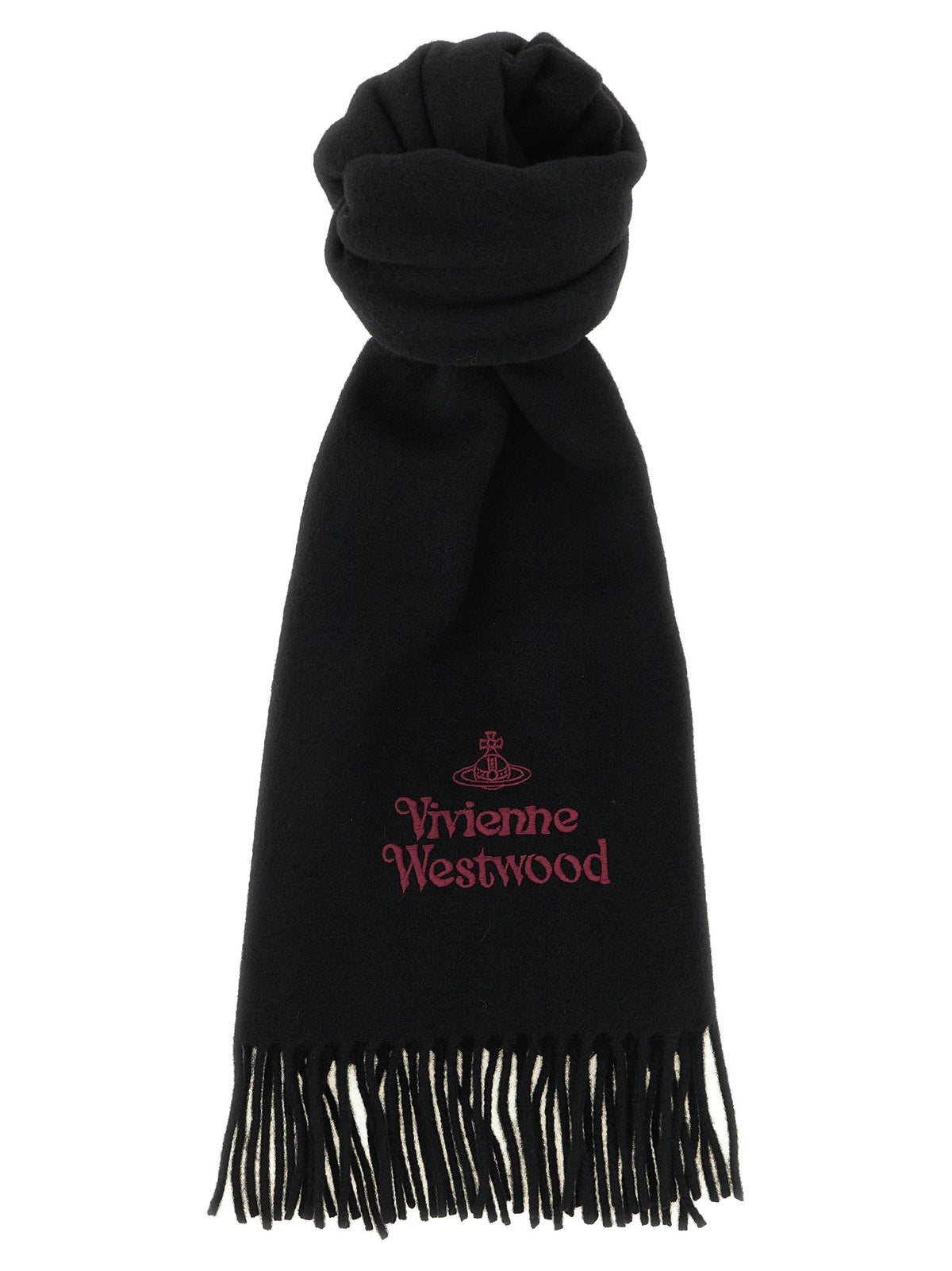 Vivienne Westwood Embroidery Scarf Black