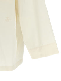 Jil Sander Embroidery Shirt White