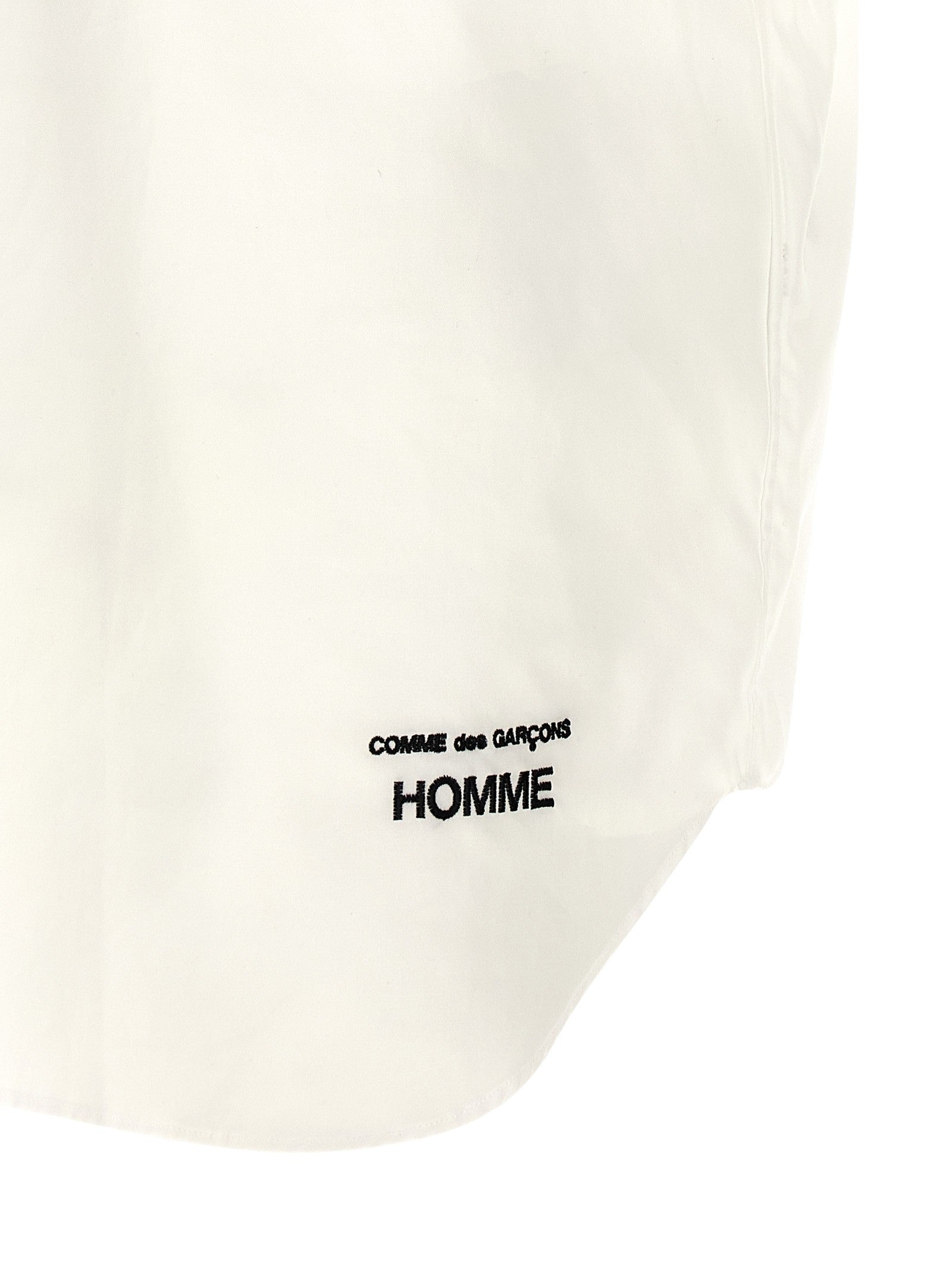 Comme Des Garҫons Homme Embroidery Shirt White