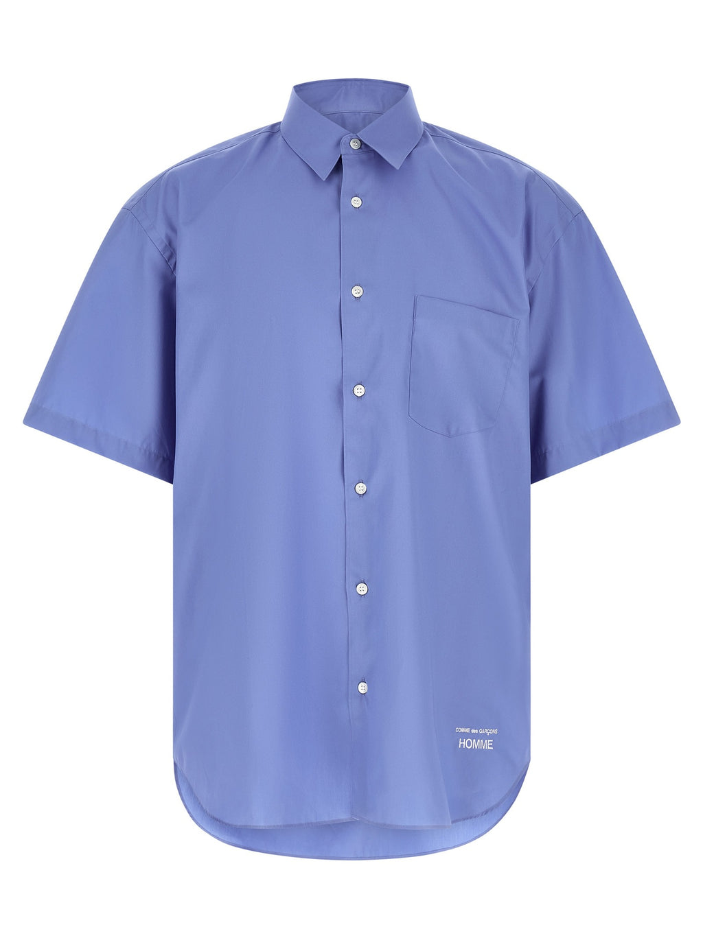 Comme Des Garҫons Homme Embroidery Shirt Blue