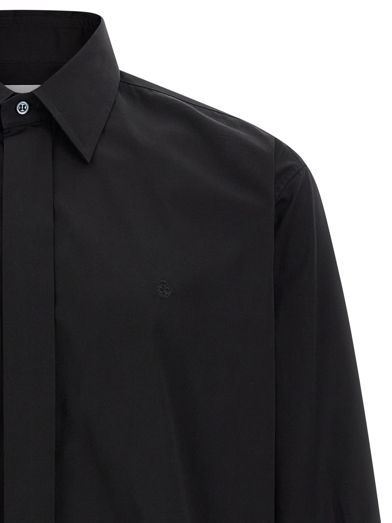 Alexander McQueen Embroidery Shirt Black