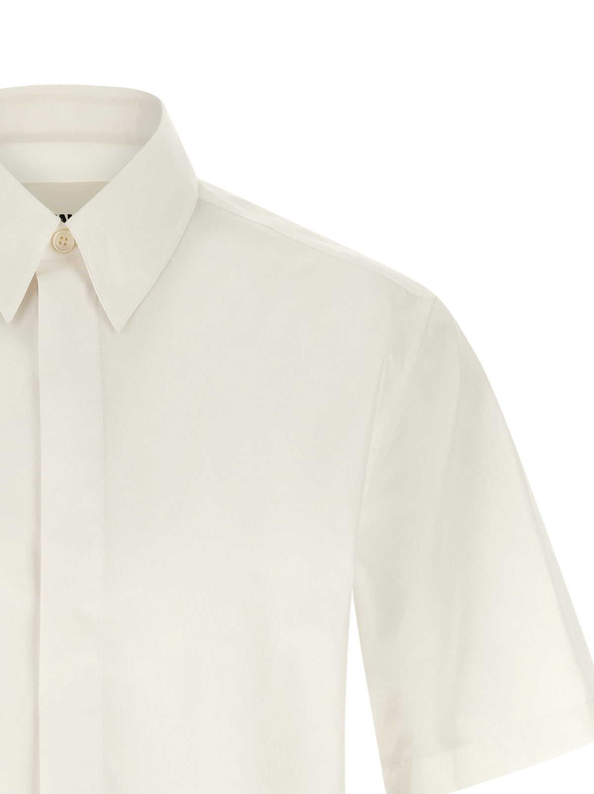 Jil Sander Embroidery Shirt White