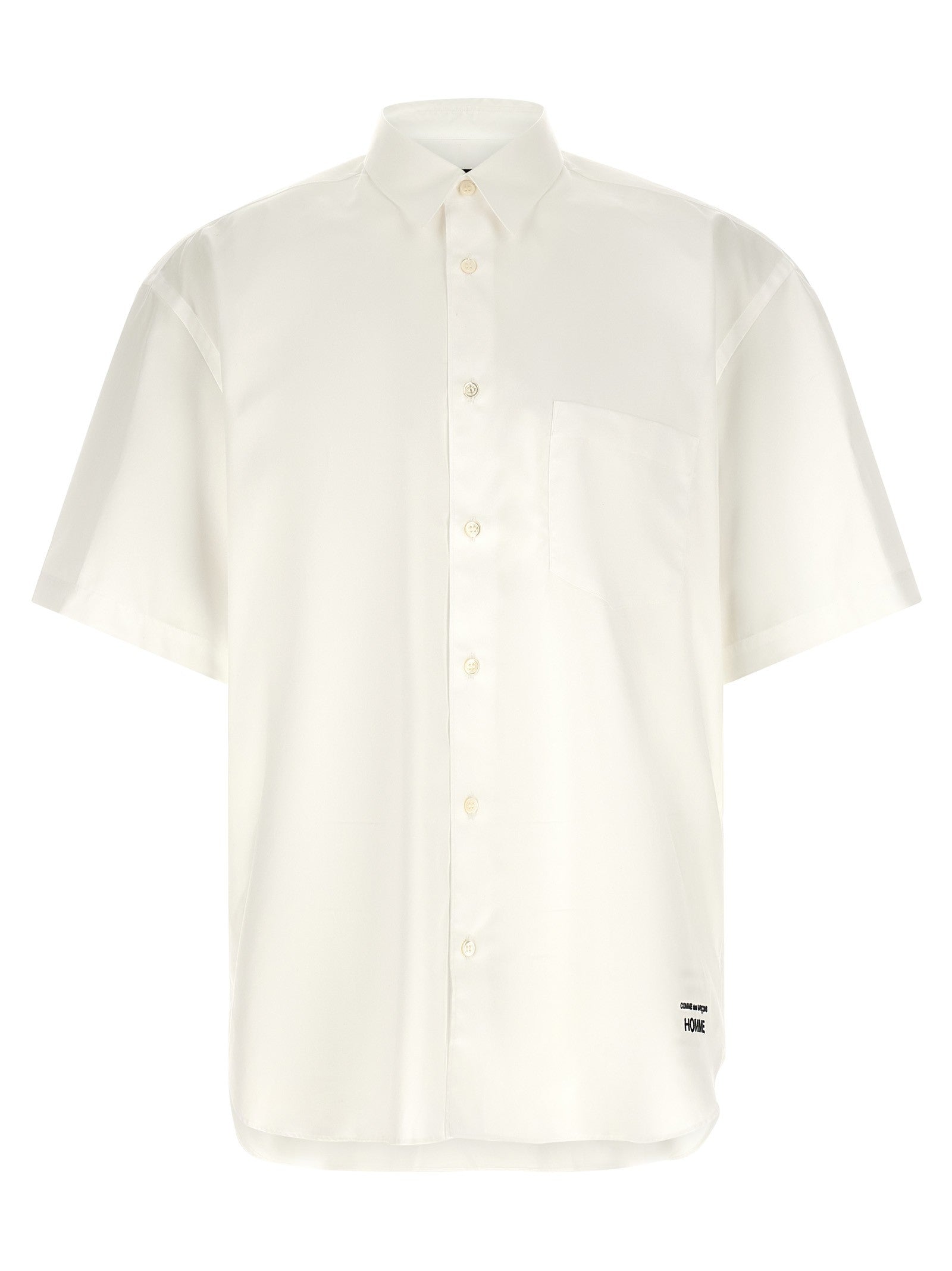 Comme Des Garҫons Homme Embroidery Shirt White