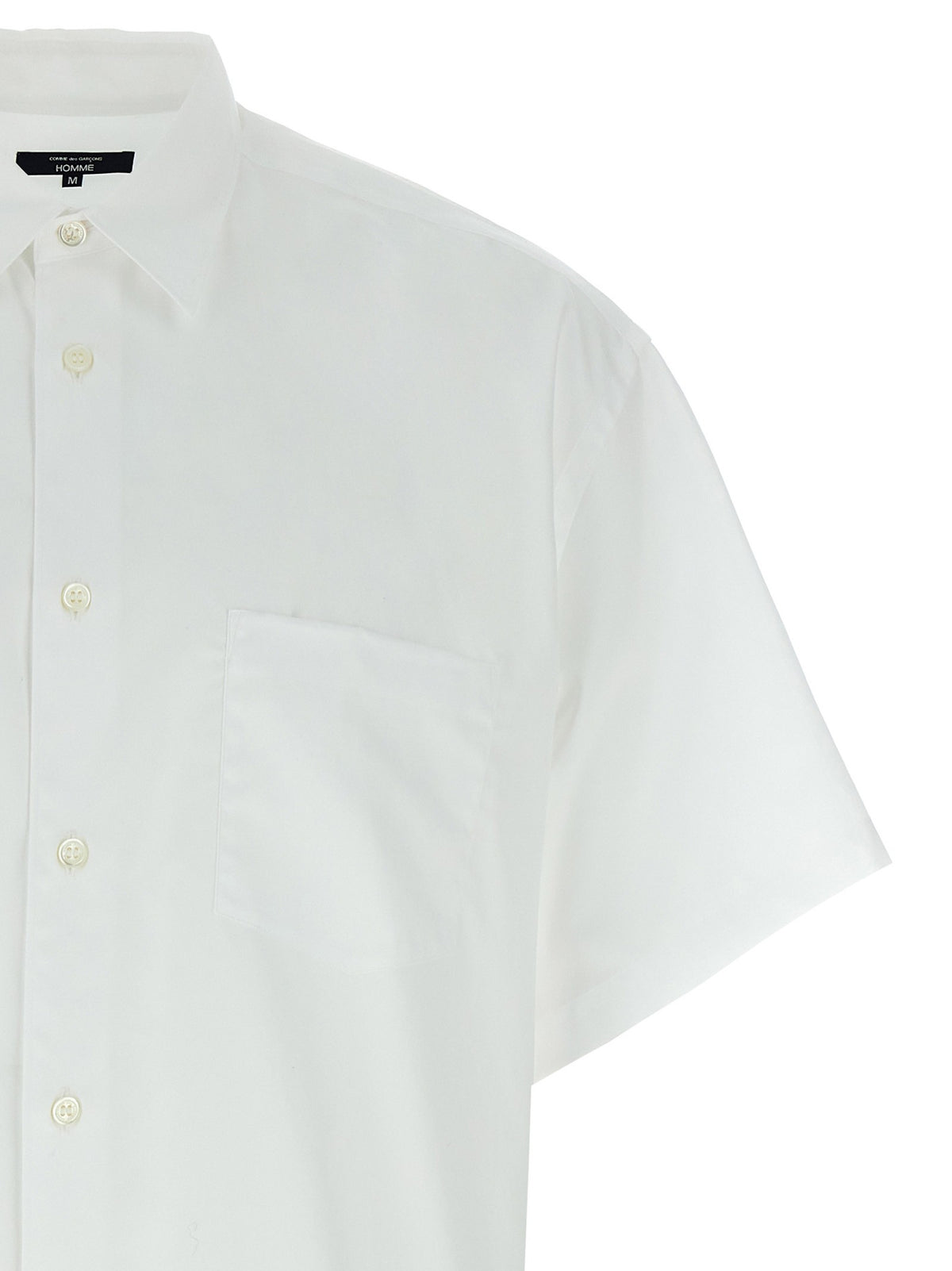 Comme Des Garҫons Homme Embroidery Shirt White