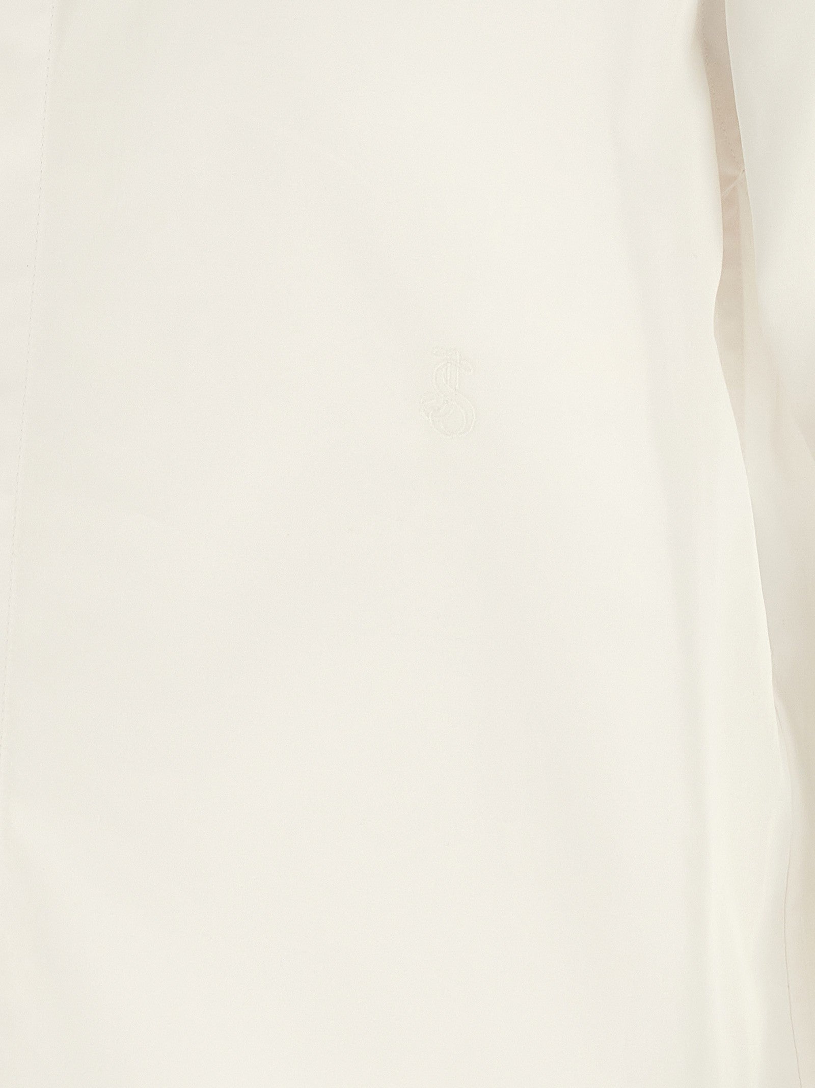 Jil Sander Embroidery Shirt White