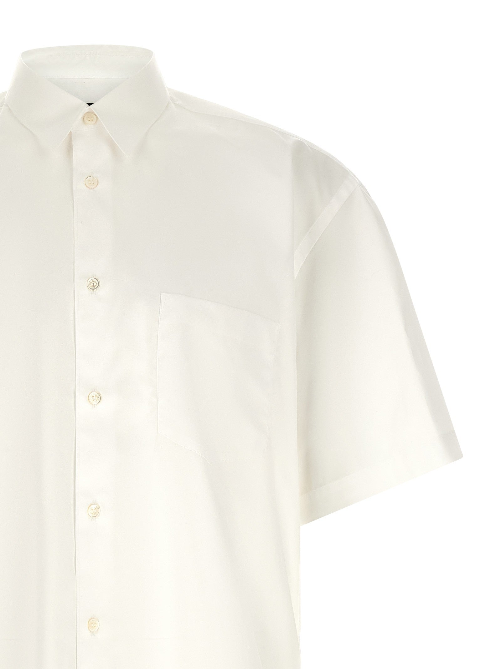 Comme Des Garҫons Homme Embroidery Shirt White