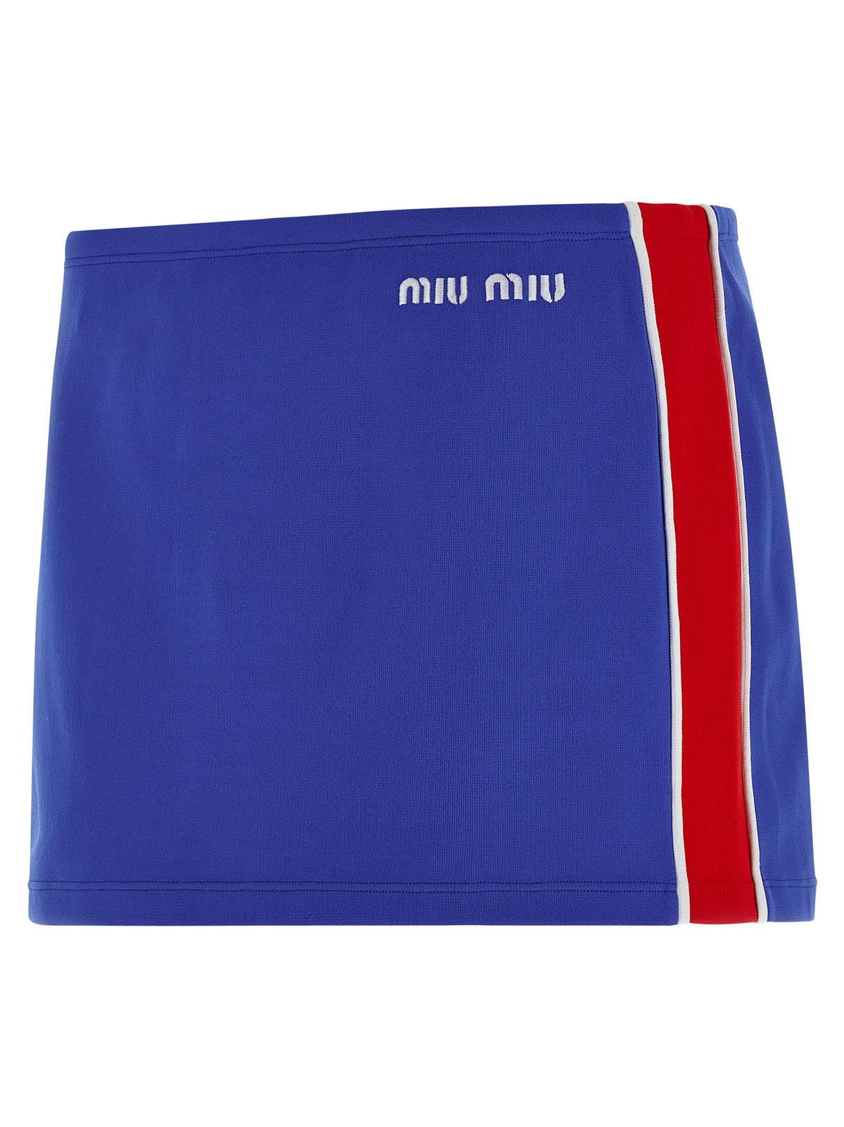 Miu Miu Embroidery Skirt Blue