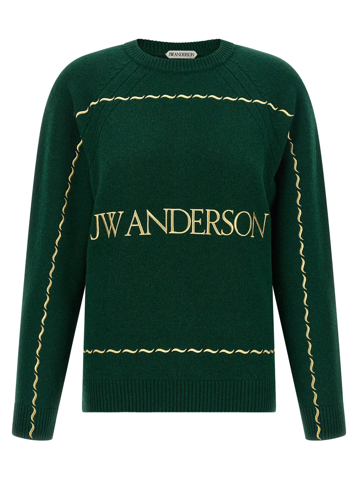 JW Anderson Embroidery Sweater Green