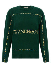 JW Anderson Embroidery Sweater Green