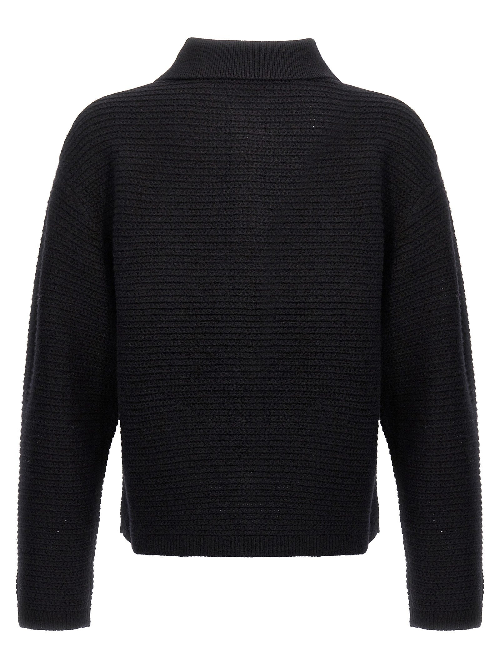 PURPLE BRAND Embroidery Sweater Black