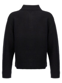 PURPLE BRAND Embroidery Sweater Black