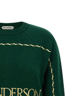 JW Anderson Embroidery Sweater Green, view 3