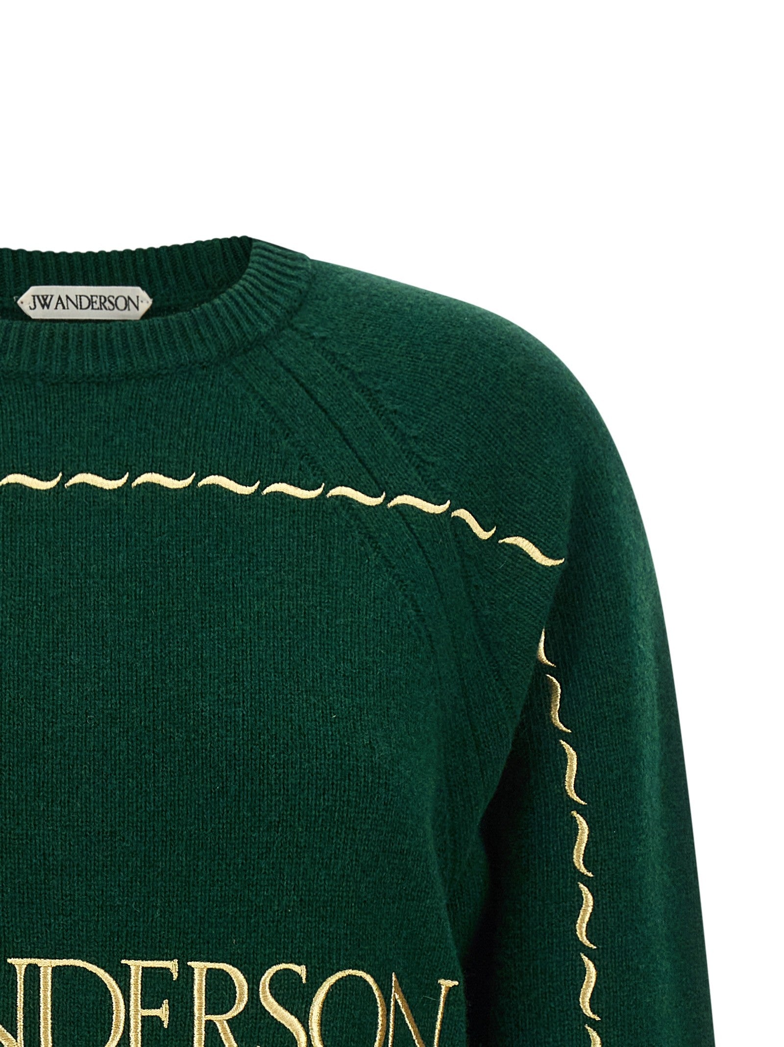 JW Anderson Embroidery Sweater Green