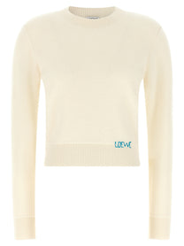 Loewe Embroidery Sweater White