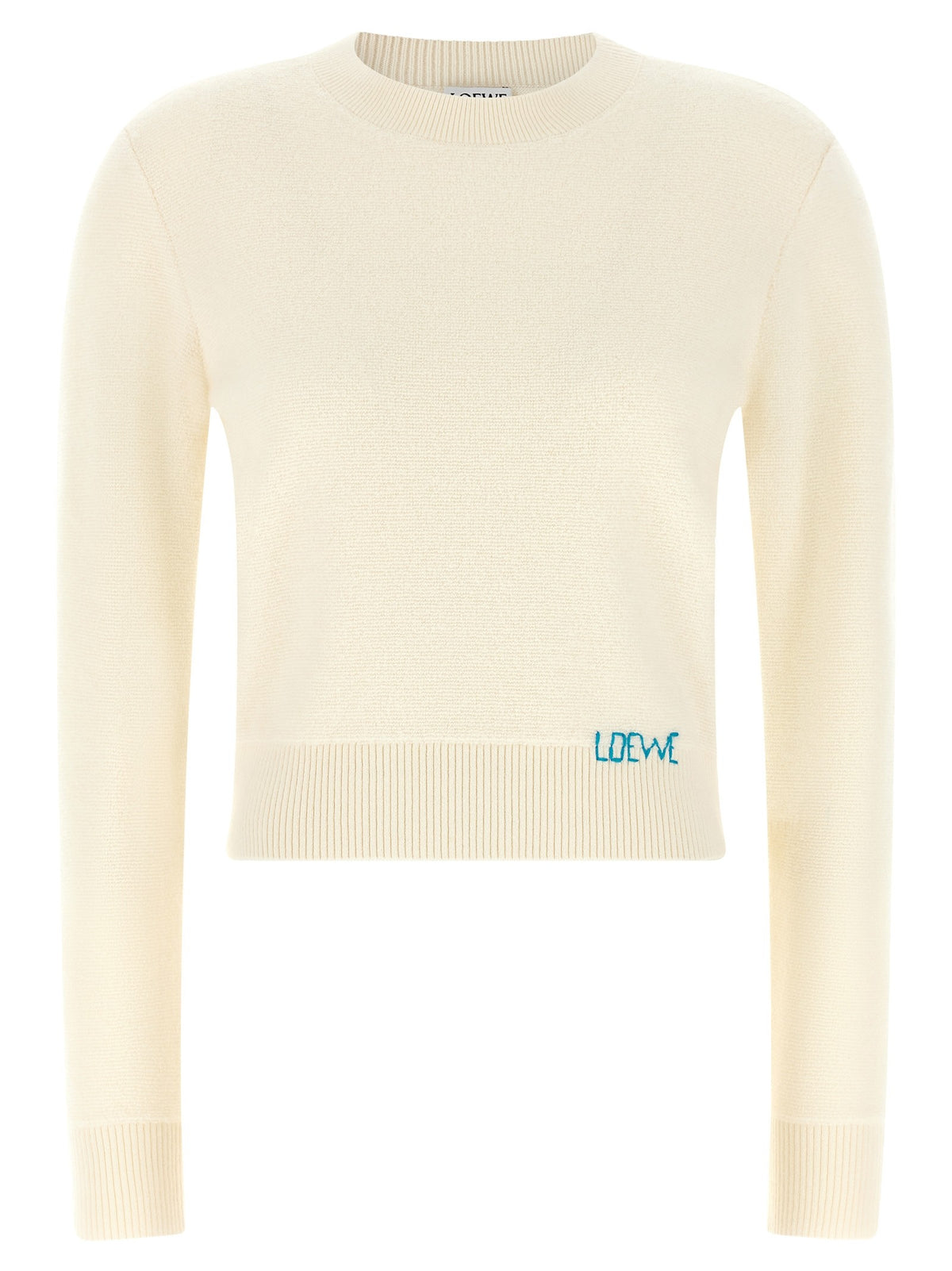 Loewe Embroidery Sweater White