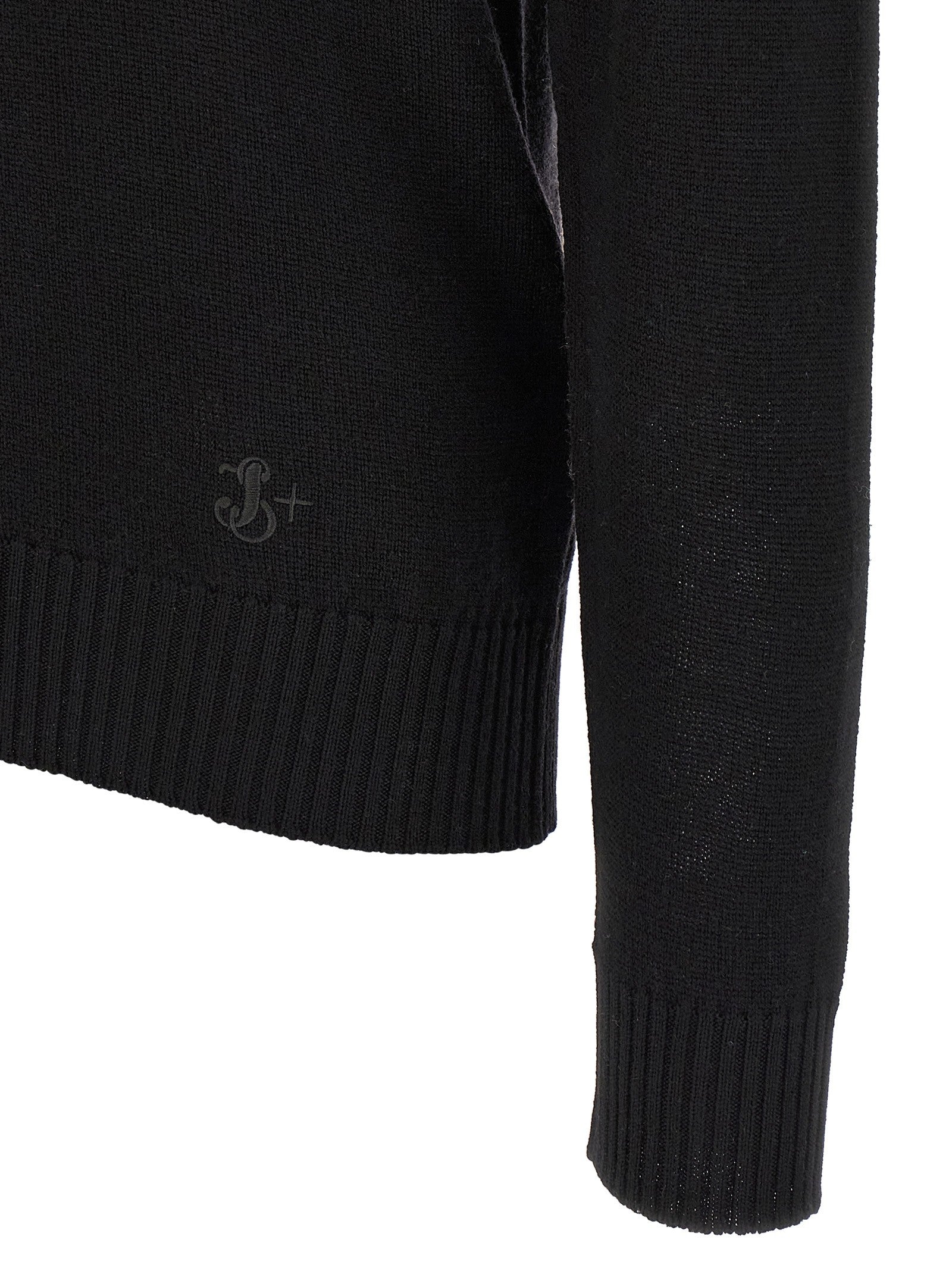 Jil Sander Embroidery Sweater Black