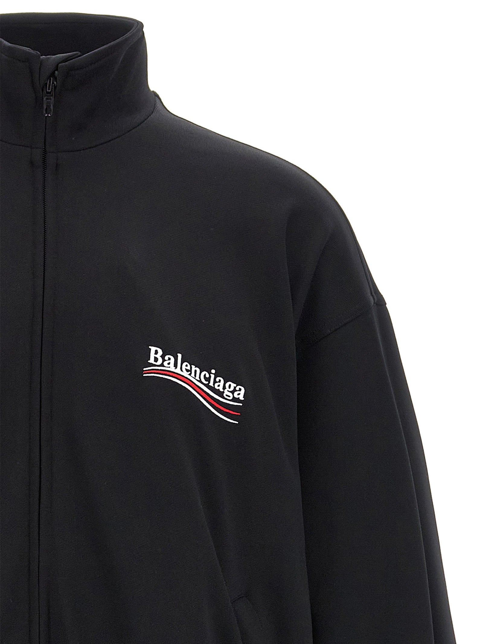 Balenciaga Embroidery Sweatshirt Black