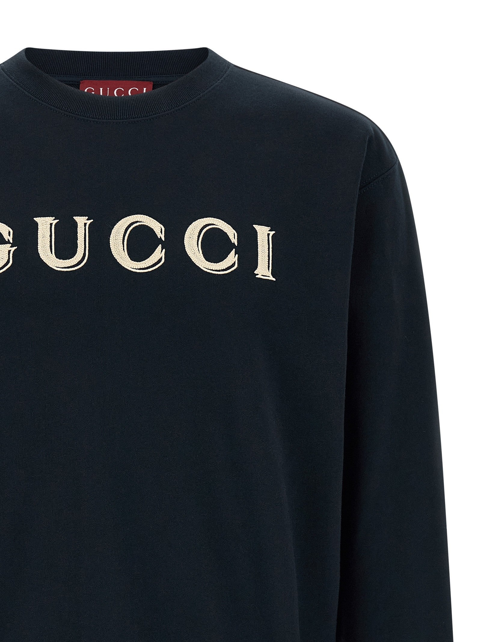 Gucci Embroidery Sweatshirt Blue