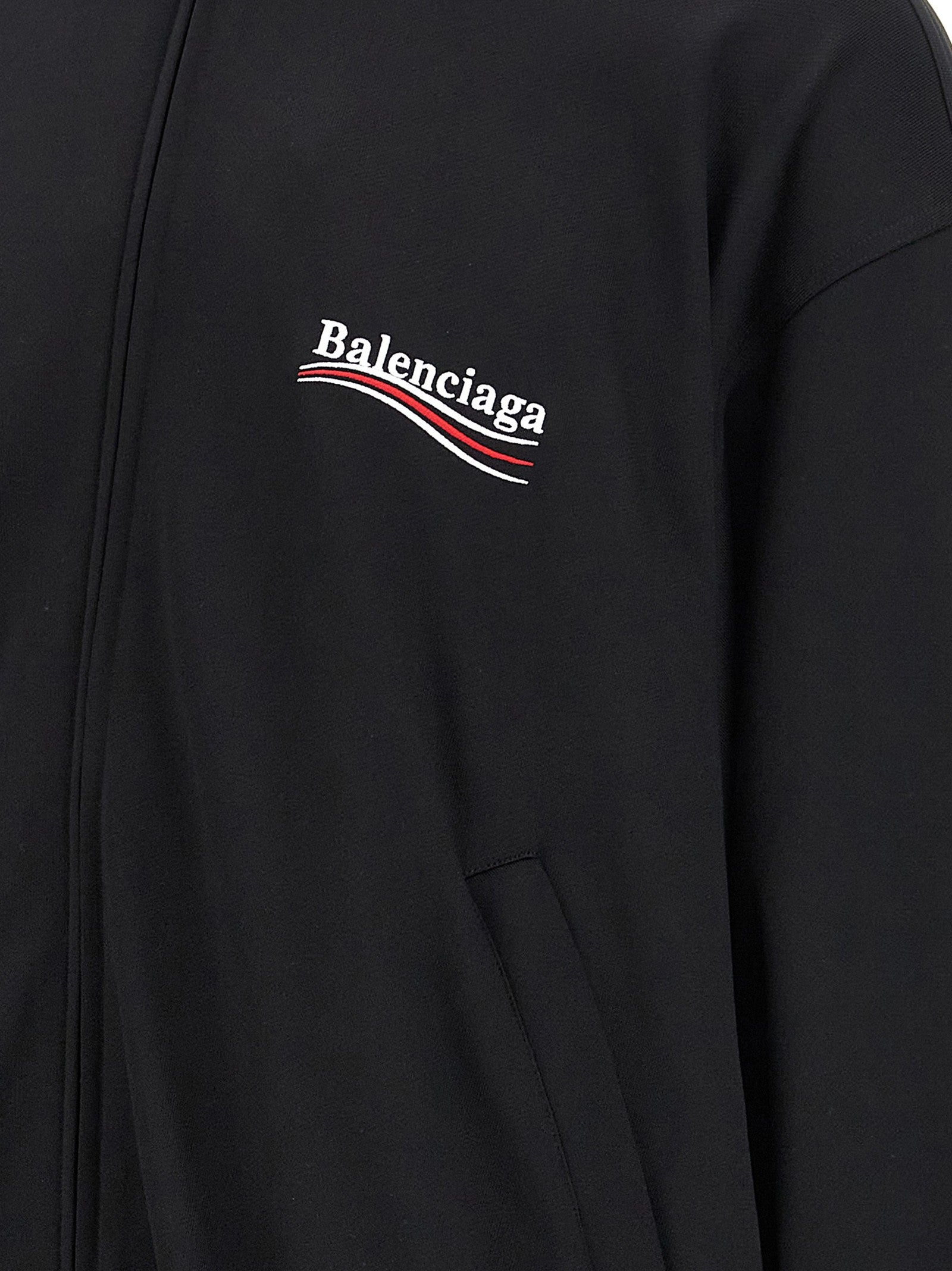 Balenciaga Embroidery Sweatshirt Black