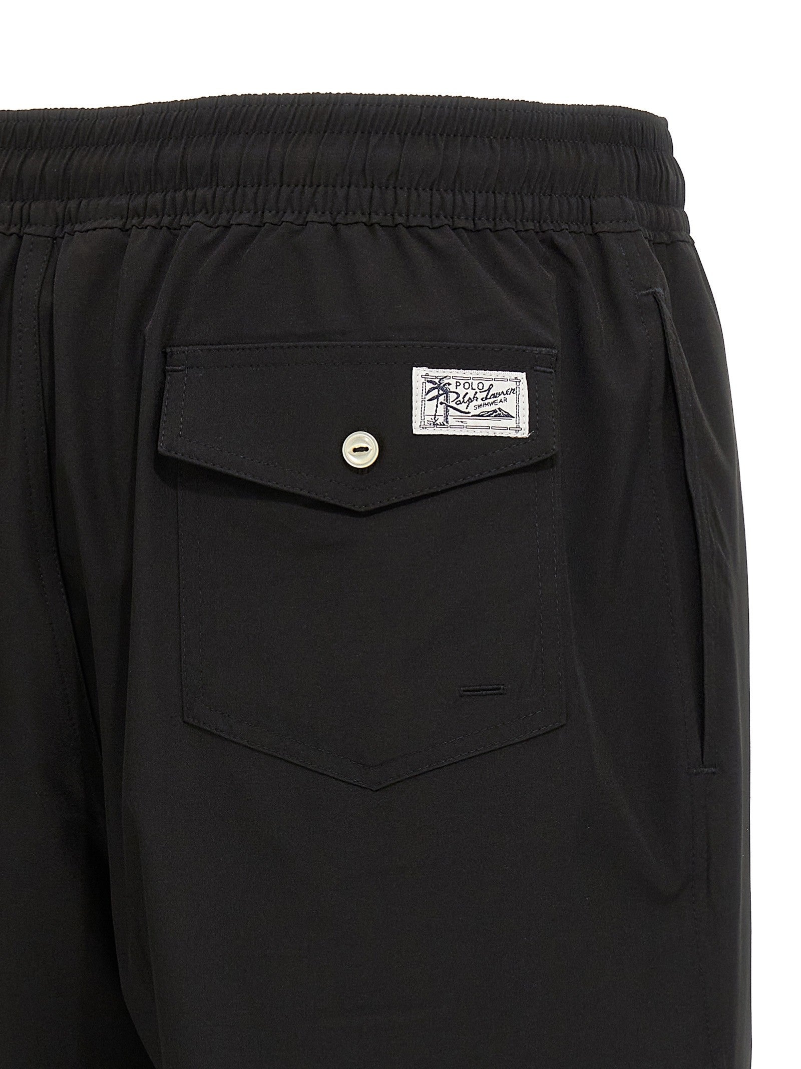 Polo Ralph Lauren Embroidery Swim Shorts Black