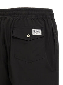 Polo Ralph Lauren Embroidery Swim Shorts Black
