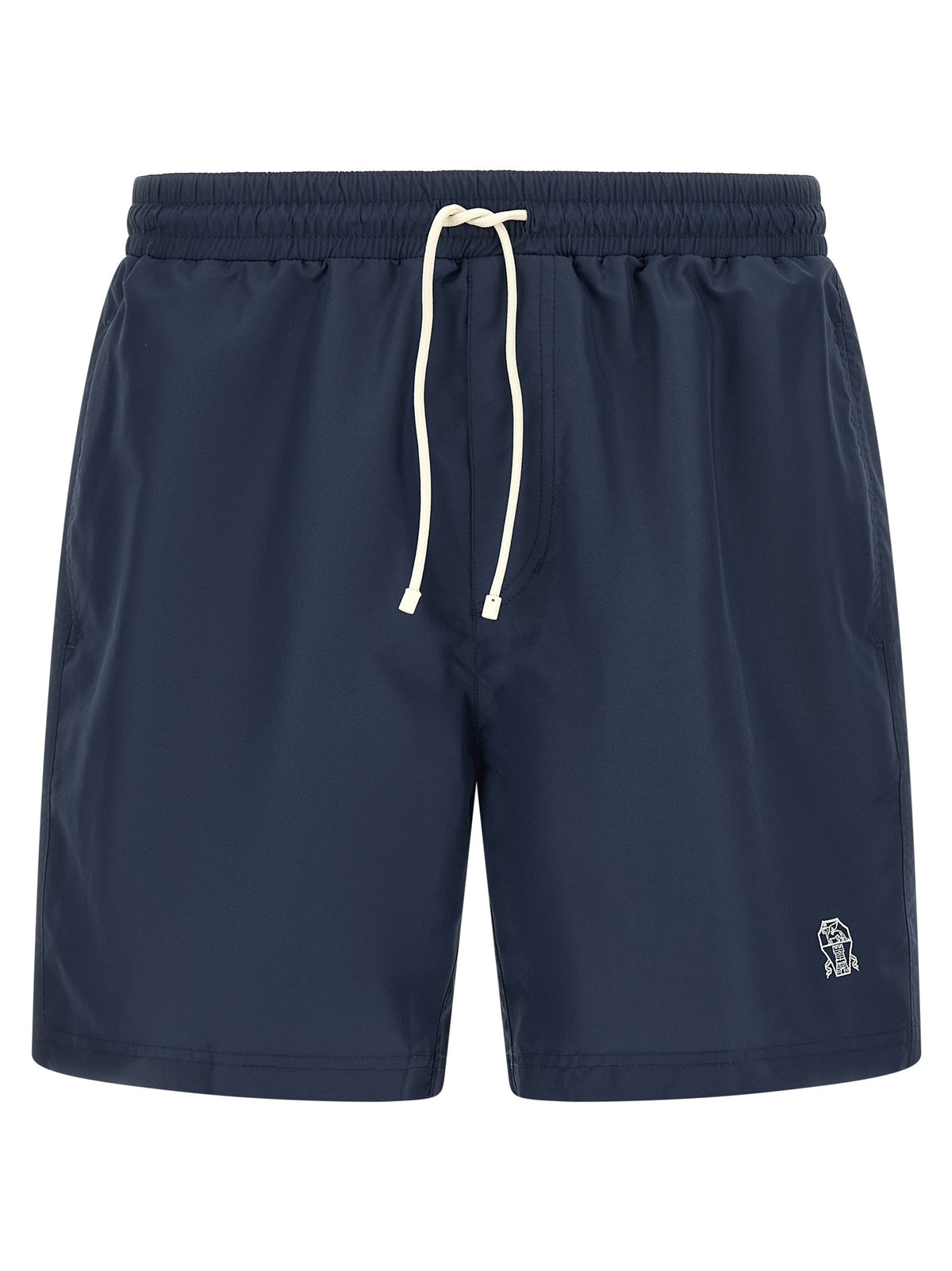 Brunello Cucinelli Embroidery Swimsuit Blue