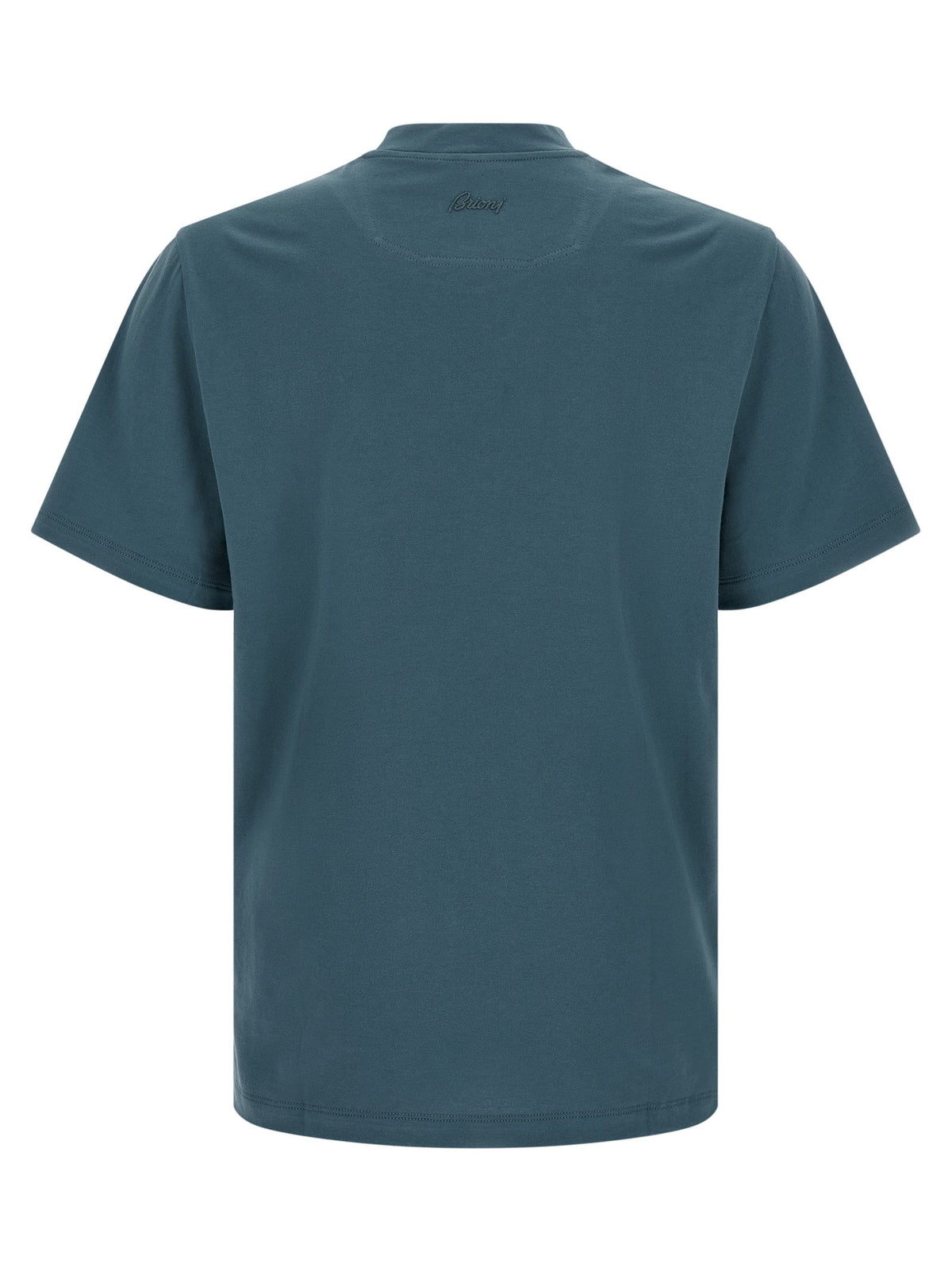 Brioni Embroidery Shirt Blue, view 2