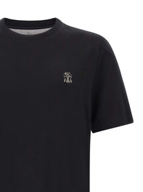 Brunello Cucinelli Embroidery Shirt Black