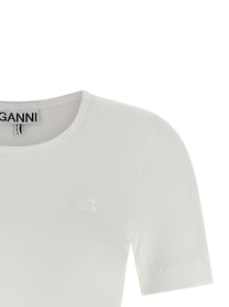 Ganni Embroidery Shirt White