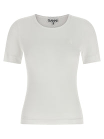 Ganni Embroidery Shirt White