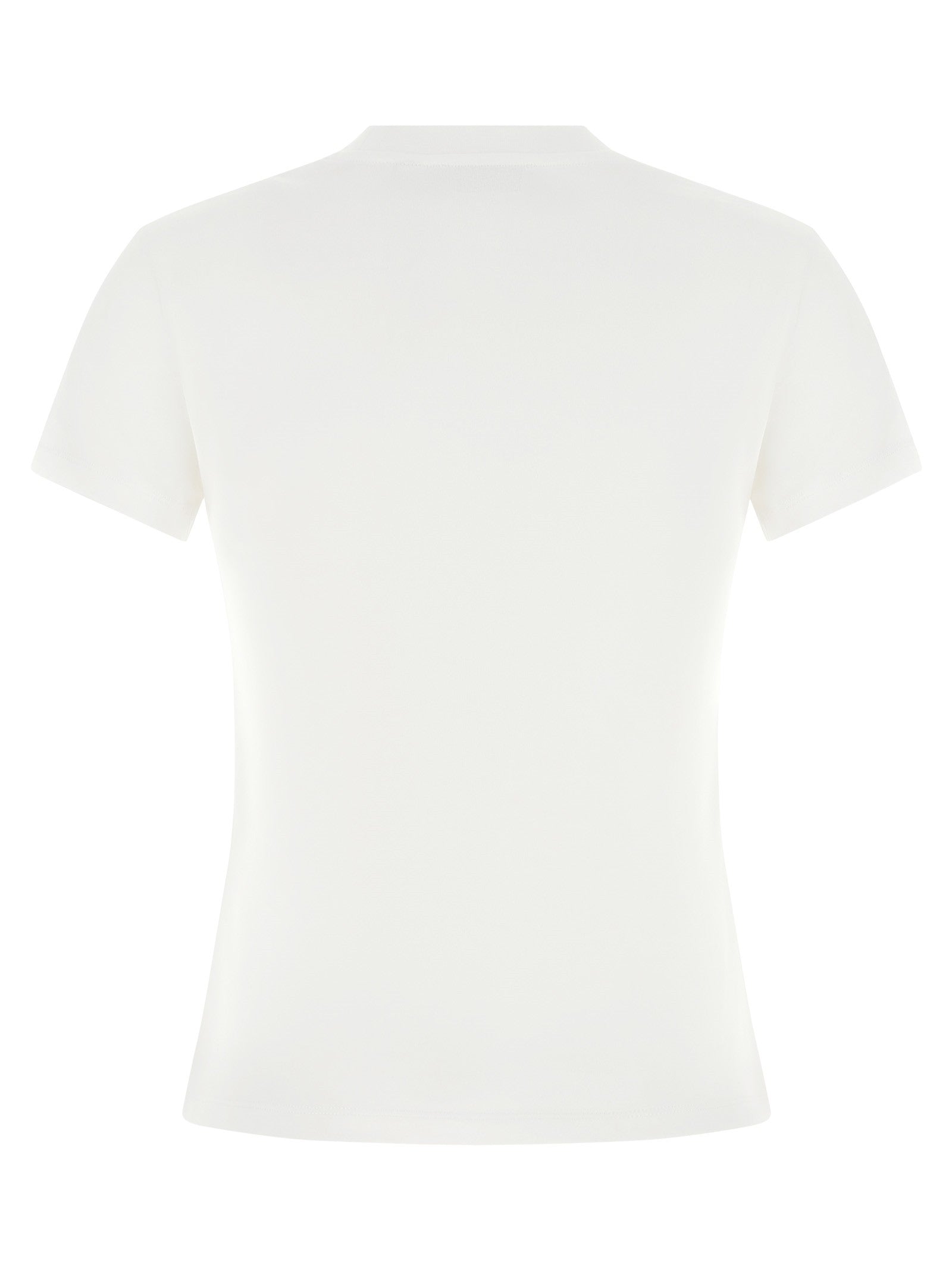 Off-White Embroidery Shirt White