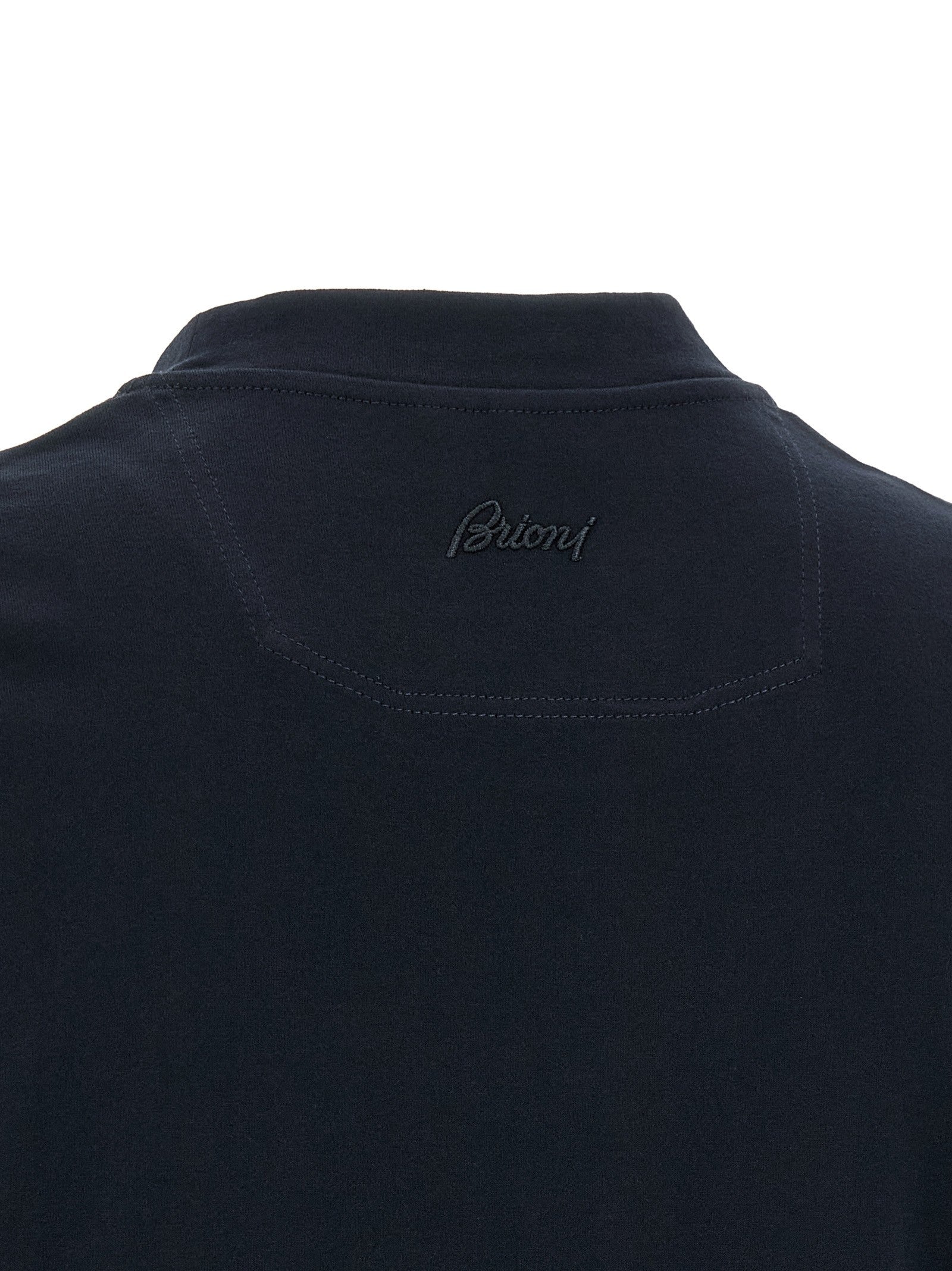 Brioni Embroidery Shirt Blue