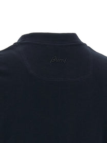 Brioni Embroidery Shirt Blue