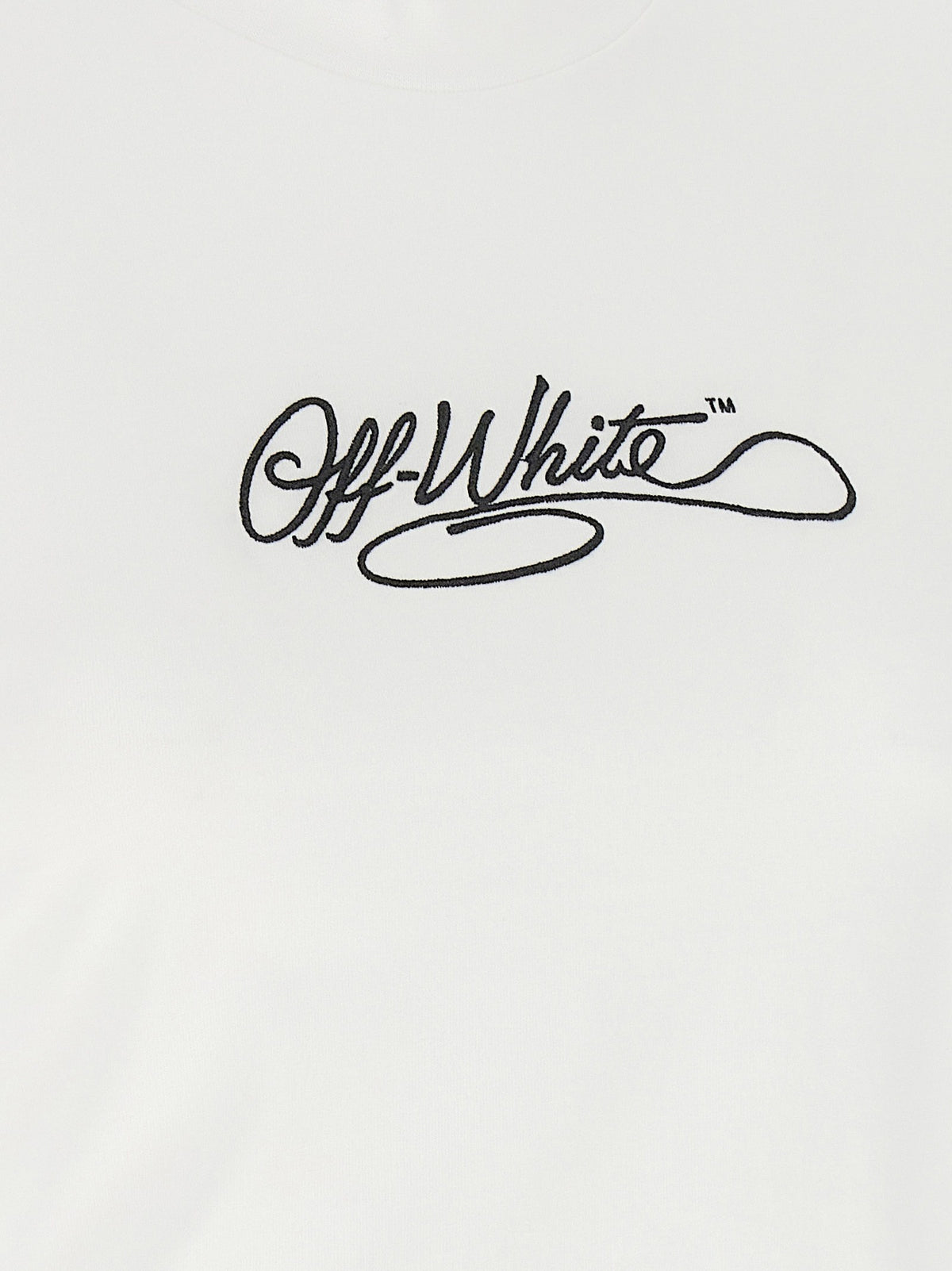 Off-White Embroidery Shirt White