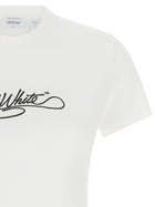 Off-White Embroidery Shirt White, view 3