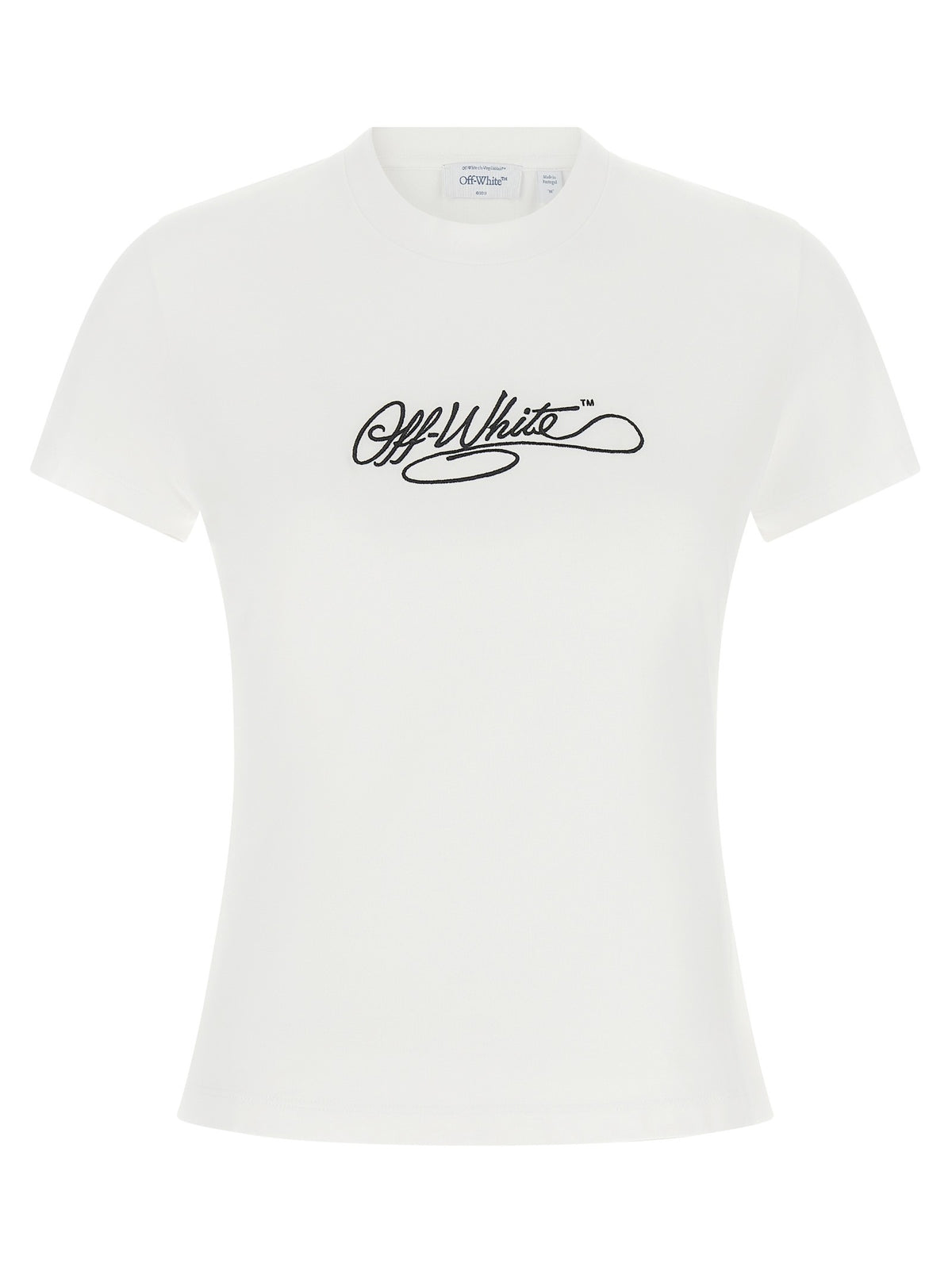 Off-White Embroidery Shirt White