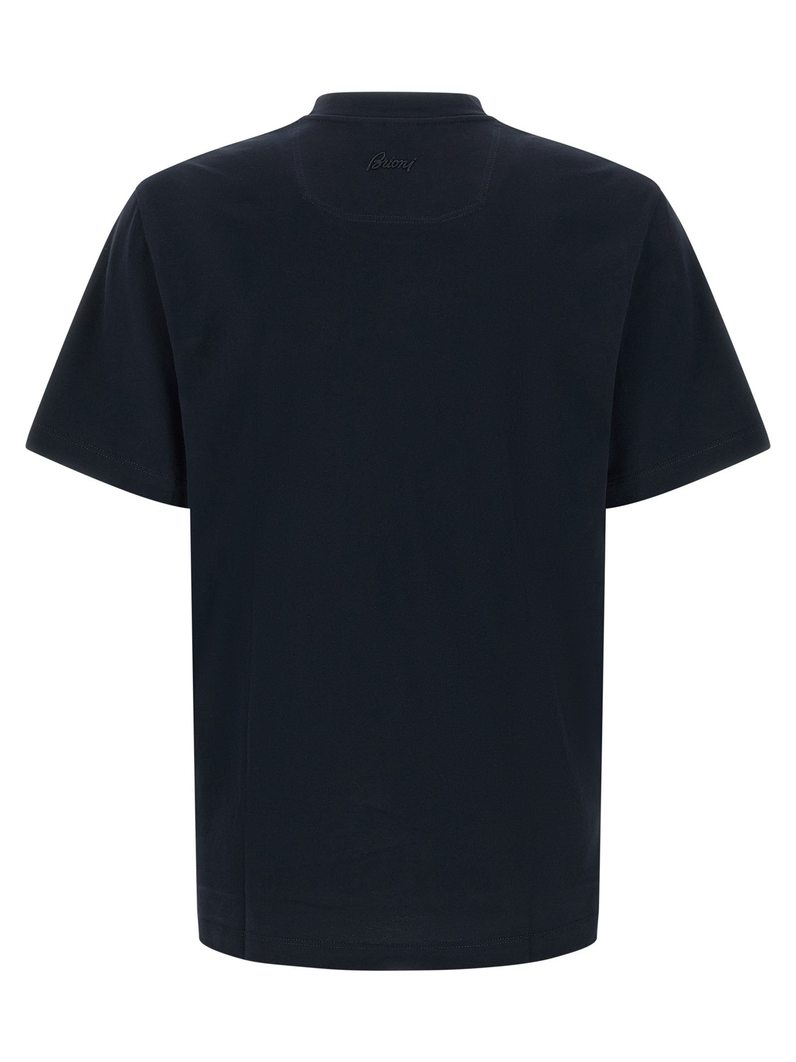 Brioni Embroidery Shirt Blue